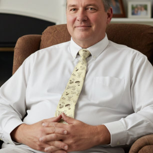 科学化学先生パターンタイ ネクタイ