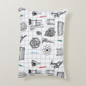 科学化学科学者パターン アクセントクッション (裏面(縦))