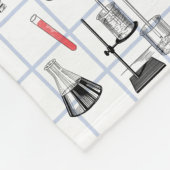 科学化学科学者パターン フリースブランケット (角)