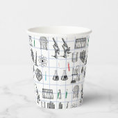 科学化学科学者パターン 紙コップ (右)