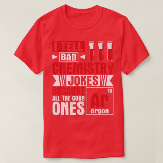 科学化学要素アルゴン化学者ユーモアPrem Tシャツ (デザイン正面)