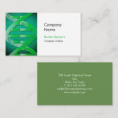 科学医学DNAシンプルのモダン 名刺 (正面/裏面)