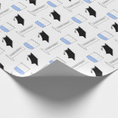 科学卒業式ビーカーキャップ卒業シリンダー ラッピングペーパー (角)