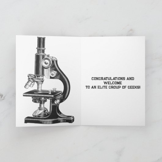 科学博士不機嫌科学ヴィンテージ サンキューカード (内部)