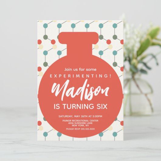 科学博覧会化学誕生会 招待状 (スタンド正面)