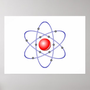 科学原子図 ポスター