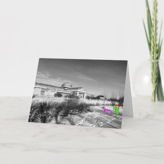 科学及び企業、シカゴの博物館の恐竜 シーズンカード (正面)