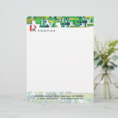 科学回路の緑レターヘッド レターヘッド (スタンド正面)