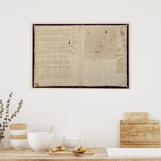 科学図 ポスター (キッチン)