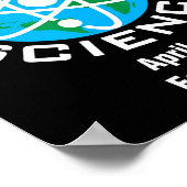 科学地球の日の行進 ポスター (角)