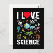 科学天文学数学物理化学生物学 ポストカード (正面/裏面)