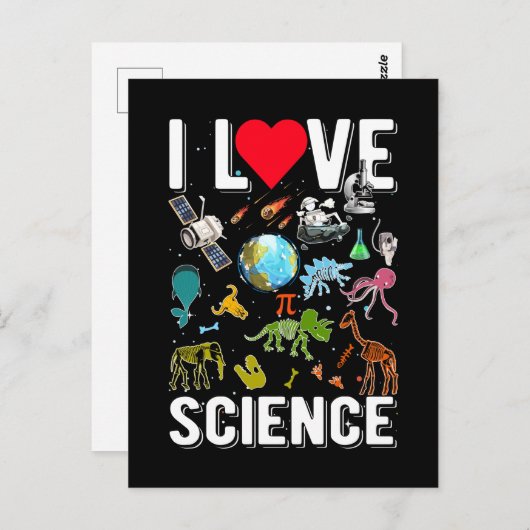 科学天文学数学物理化学生物学 ポストカード (正面/裏面)