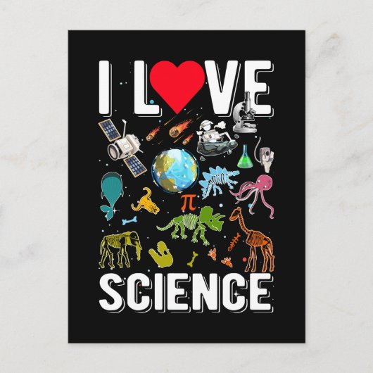 科学天文学数学物理化学生物学 ポストカード (正面)