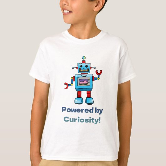 科学子供へ – ロボット Tシャツ (正面)