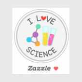 科学学校が大好き ダイカットステッカー シール (シート)