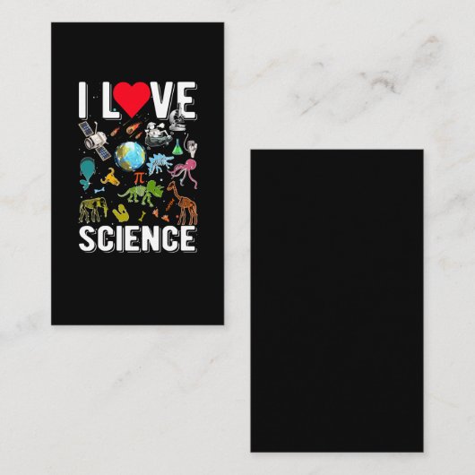 科学宇宙学数学物理化学生物学 名刺 (正面/裏面)