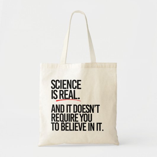 科学実在は要らない信じ トートバッグ (正面)