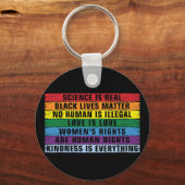 科学実在は黒人問題 キーホルダー (正面)