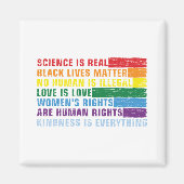 科学実在は黒人問題 マグネット (正面)