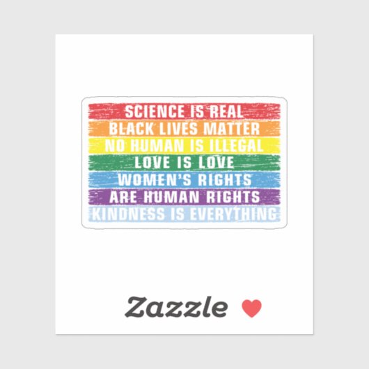 科学実在は- Black Lives Matter シール (シート)