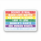科学実在は- Black Lives Matter シール (正面)