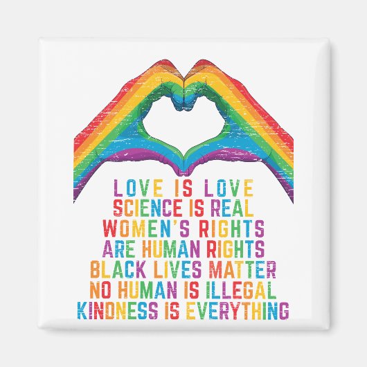 科学実在は- Black Lives Matter マグネット (正面)