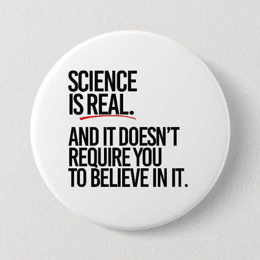 科学実在 缶バッジ (正面)