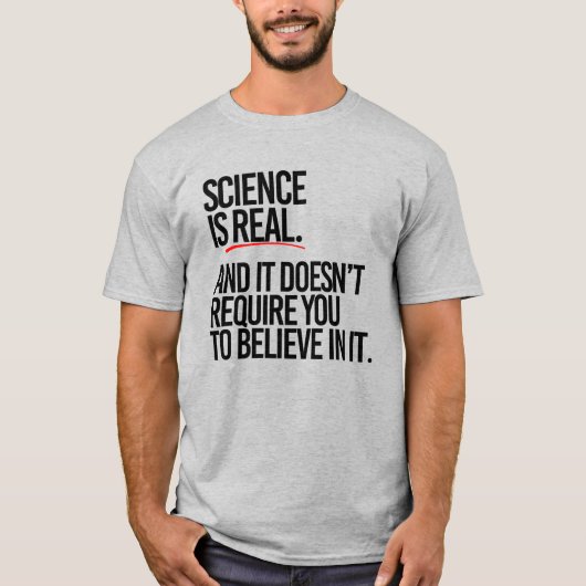 科学実在 Tシャツ (正面)