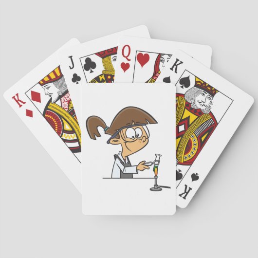 科学実験を行う トランプ (裏面)