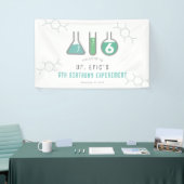 科学実験グリーンボーイ誕生日歓迎 横断幕 (トレードショー)