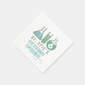 科学実験グリーンボーイ誕生日 スタンダードカクテルナプキン (角)