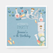 科学実験室と実験の誕生日パーティー スタンダードランチョンナプキン (正面)