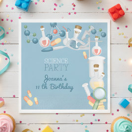 科学実験室と実験の誕生日パーティー スタンダードランチョンナプキン