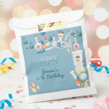 科学実験室と実験の誕生日パーティー