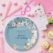 科学実験室と実験の誕生日パーティー ペーパープレート (パーティー)