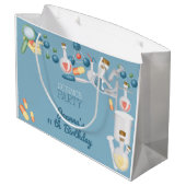 科学実験室と実験の誕生日パーティー ラージペーパーバッグ (裏面アングル)