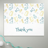 科学実験室フラスコ試験管ありがとう チラシ