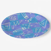 科学実験室科学者化学者誕生日 ペーパープレート (アングル)