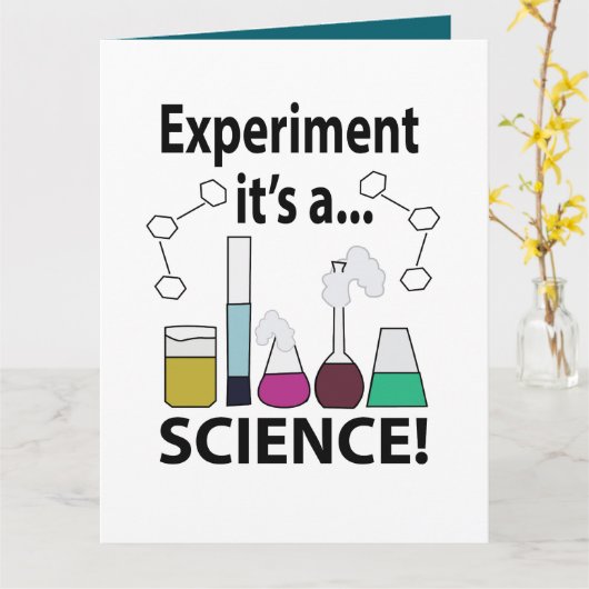 科学実験科学だ カード (黄色い花)