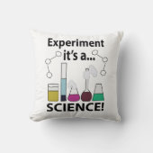 科学実験科学だ クッション (正面)