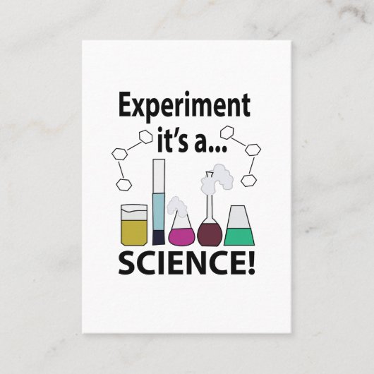 科学実験科学だ 名刺 (正面)