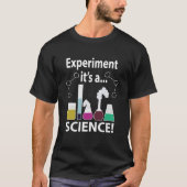 科学実験科学だ Tシャツ (正面)
