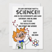 科学実験 招待状 (正面)