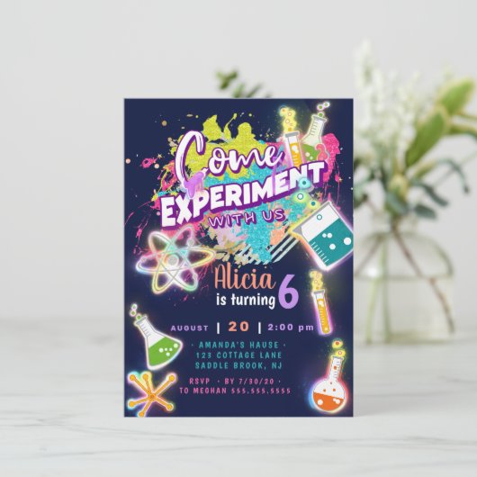 科学実験 招待状 (スタンド正面)