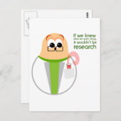 科学室研究者葉書 ポストカード (正面/裏面)