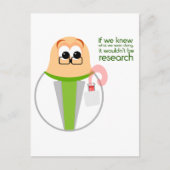 科学室研究者葉書 ポストカード (正面)