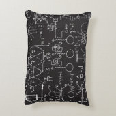 科学式:Chalkboard計算Patte アクセントクッション (裏面(縦))