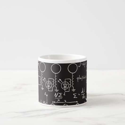 科学式:Chalkboard計算Patte エスプレッソカップ (正面)