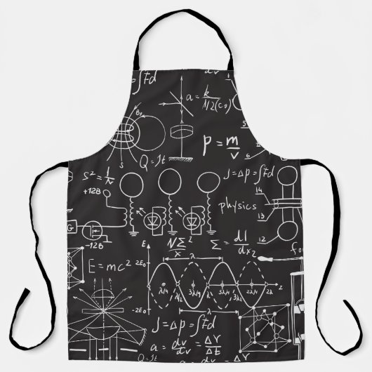 科学式:Chalkboard計算Patte エプロン (正面)