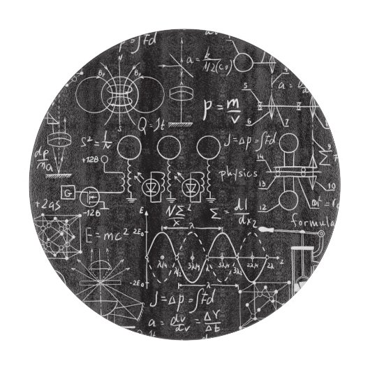 科学式:Chalkboard計算Patte カッティングボード (正面)
